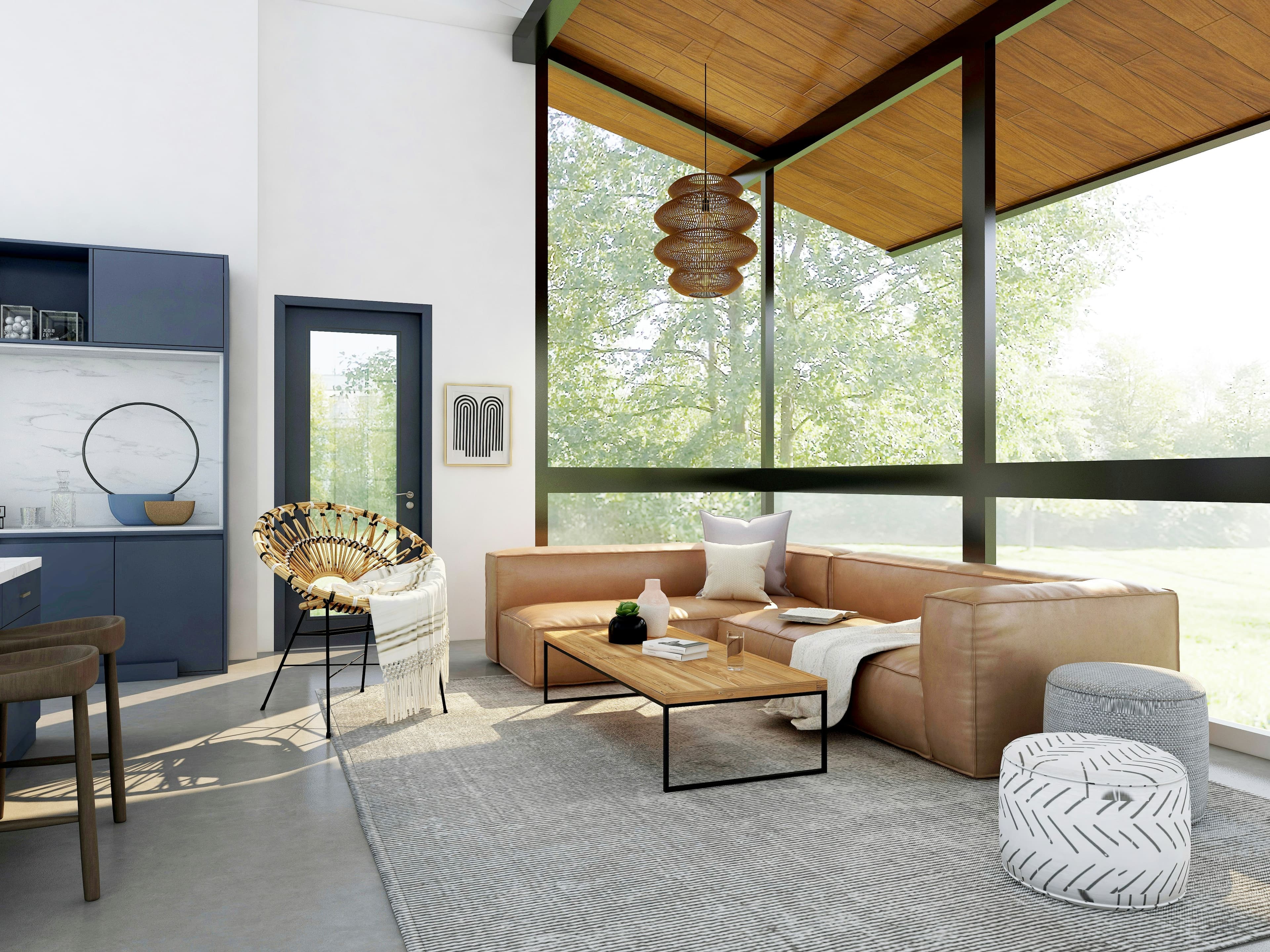 Garden room used as a home office
