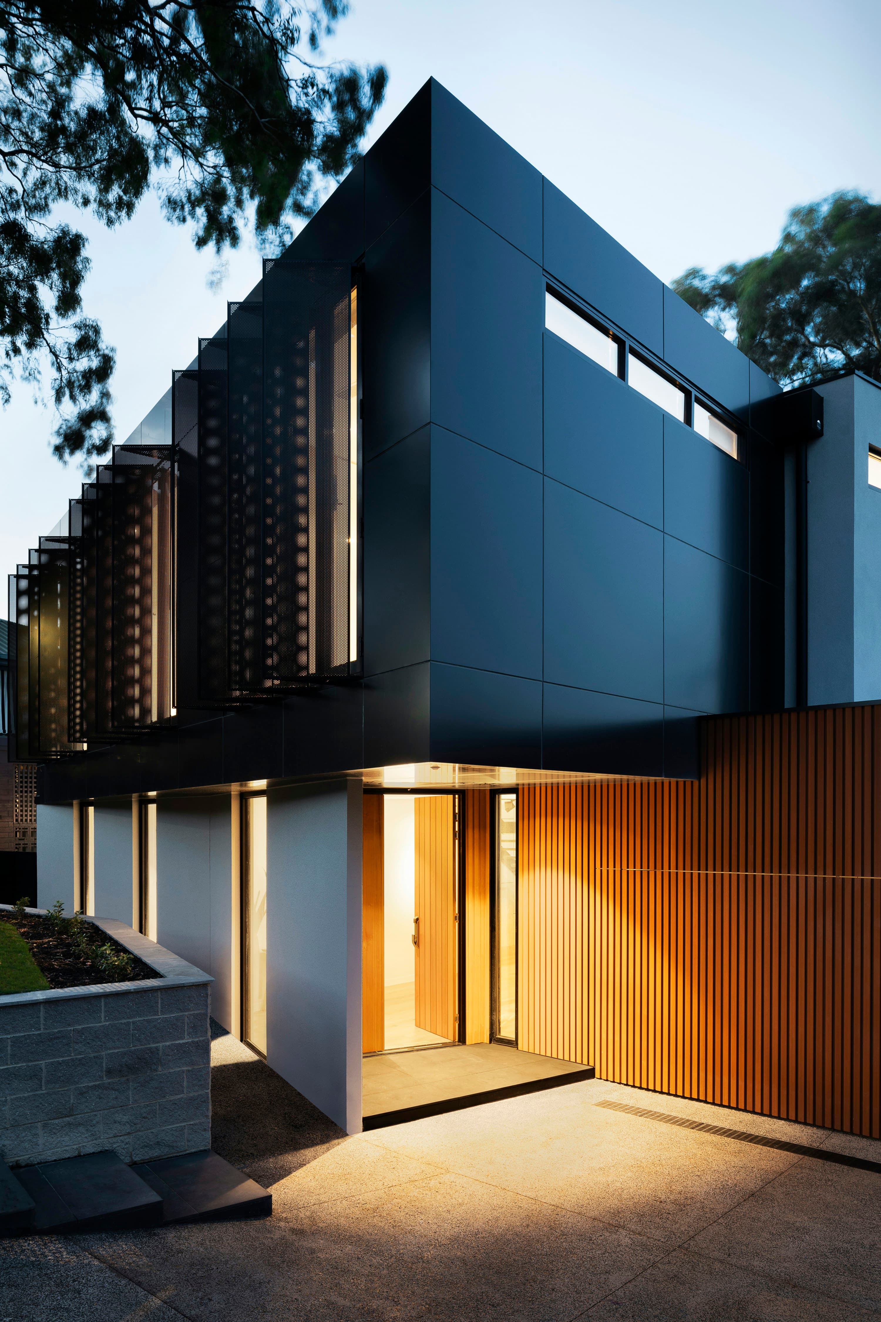 Exterior of a modern new-build home